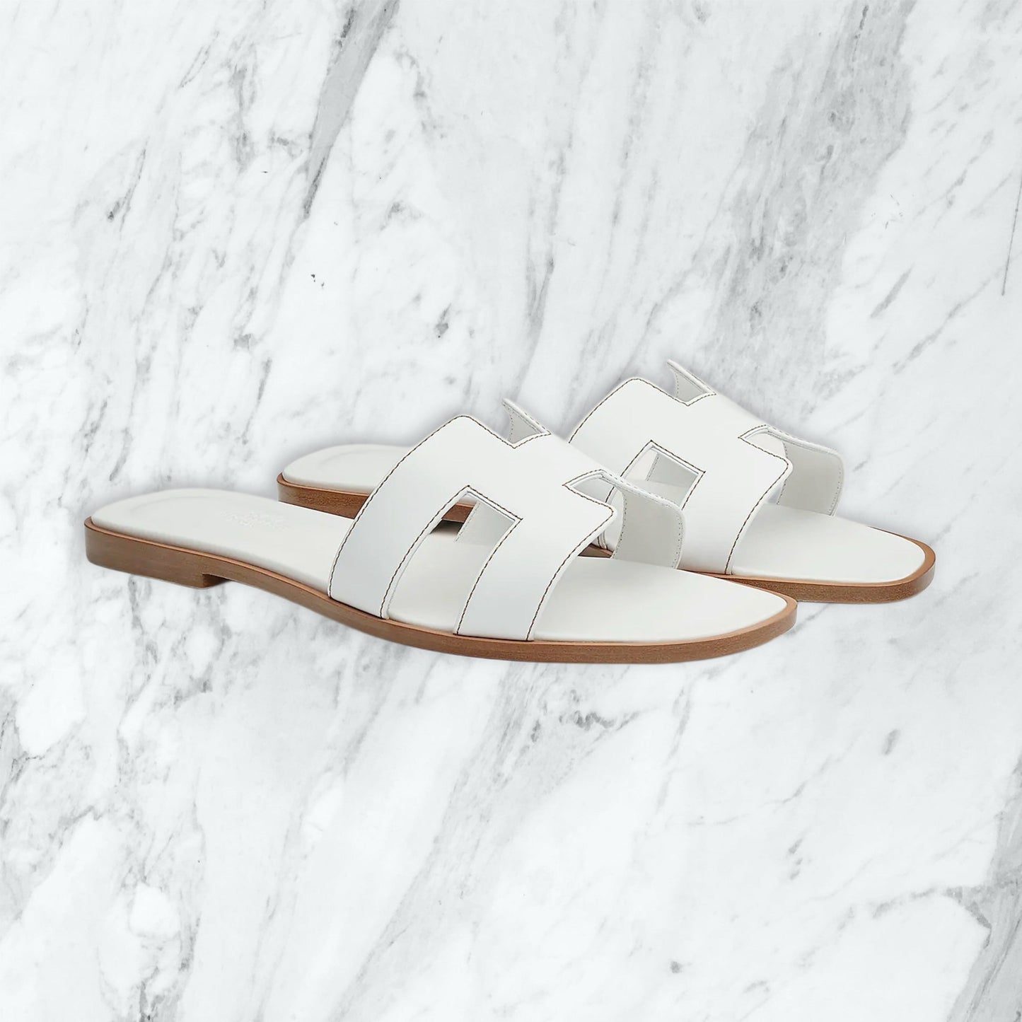 Claquette Hermes - blanc