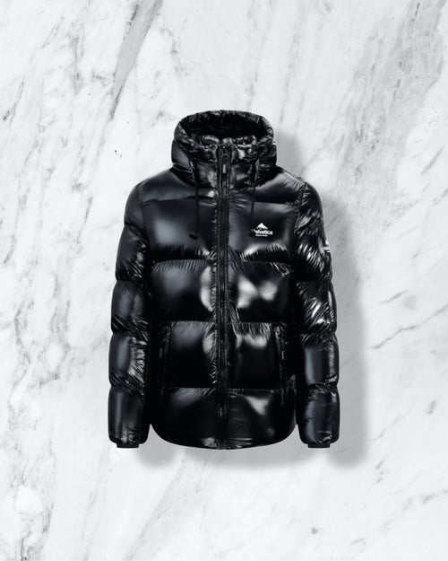 Doudoune Helvetica - Noir Brillant