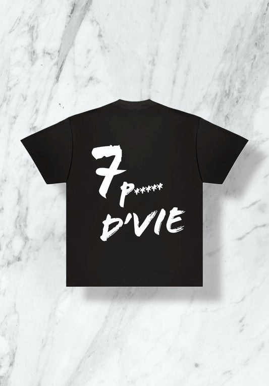 Tee Shirt 7 p***** D’vie - noir