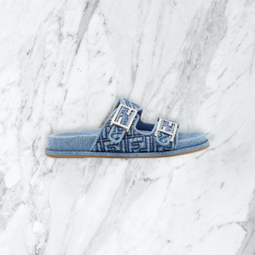 Claquette Fendi - bleu