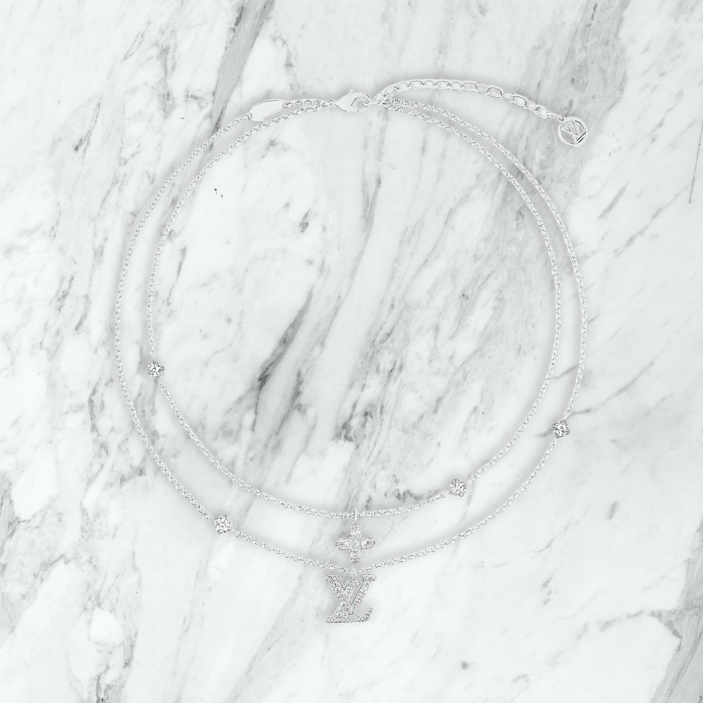 Collier Louis Vuitton - argent