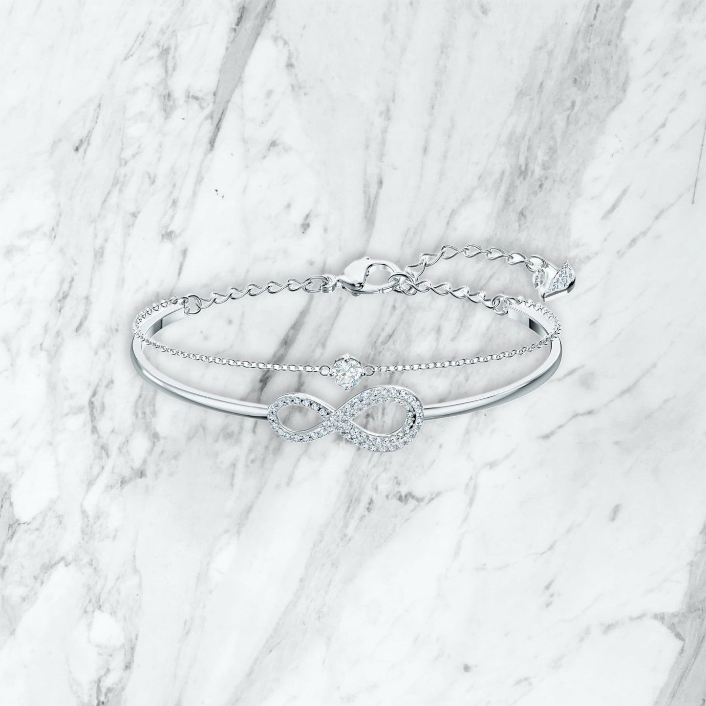 Bracelet Swarovski - argent