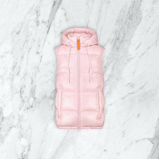 Doudoune sans manche Gertrude - rose