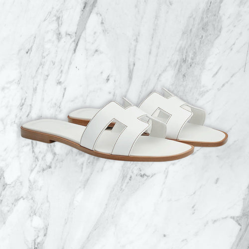 Claquette Hermes - blanc