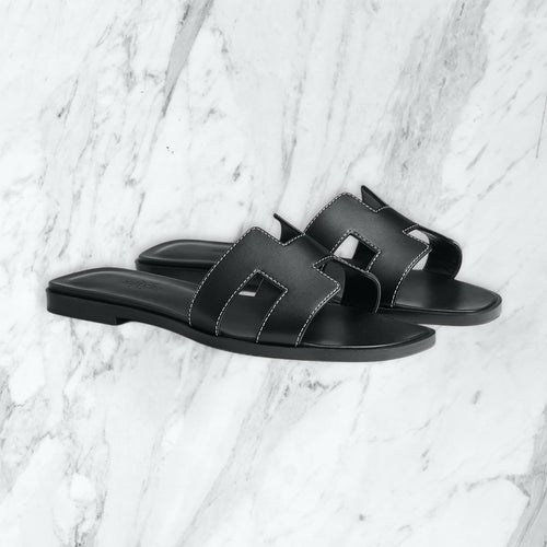 Claquette Hermes - noir