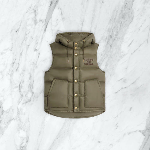 Doudoune sans manche Gucci - vert kaki