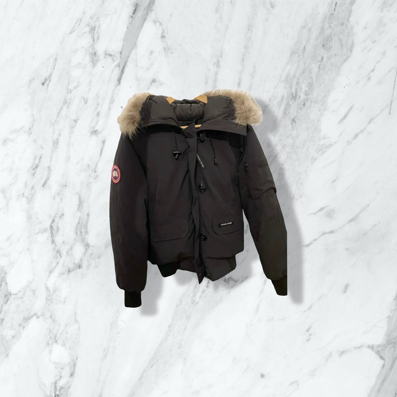 Doudoune Canada Goose Fourrure - Noir