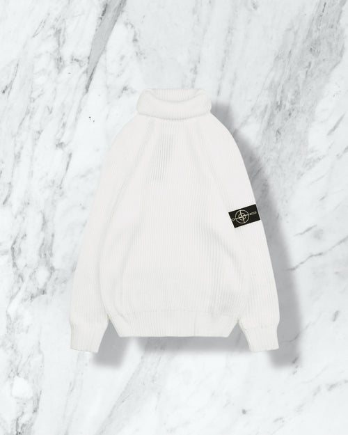 Stone Island Pull Coton - Blanc